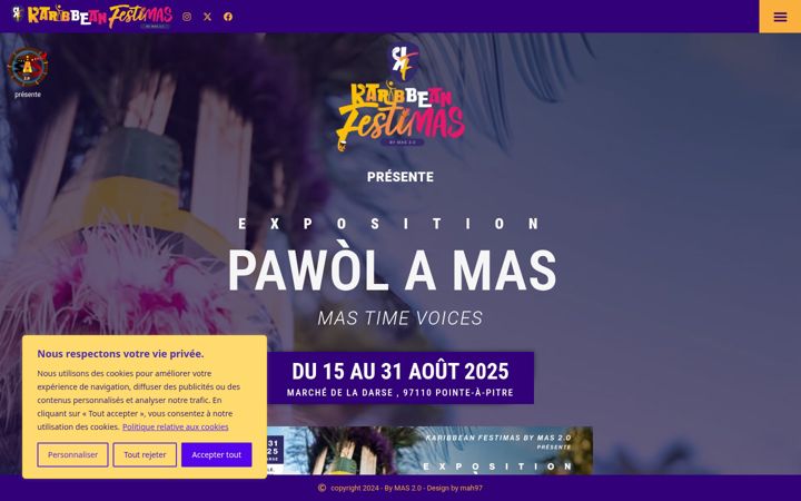 Screenshot of karibbeanfestimas.com