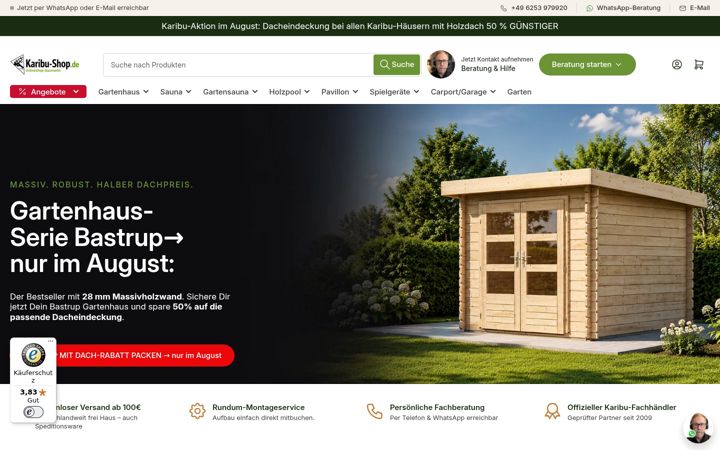 Screenshot of karibu-shop.de