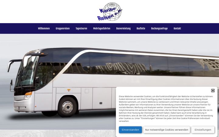 Screenshot of karibureisen.de