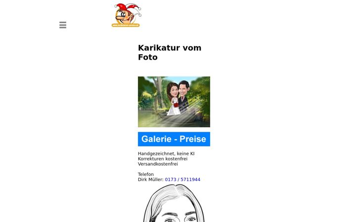Ekrano kopija karikaturen-service.de