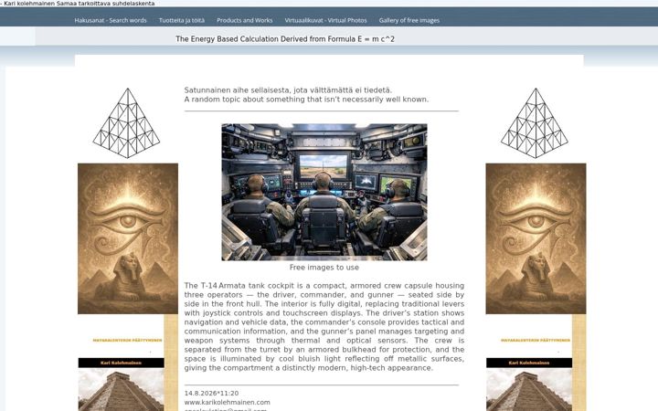 Screenshot of karikolehmainen.com