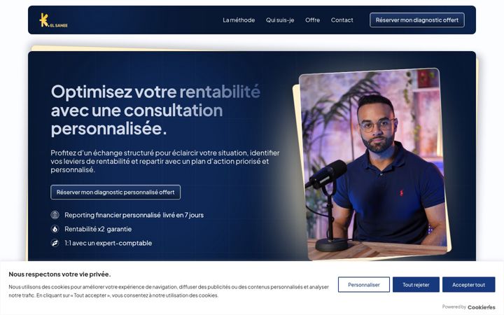 Screenshot of karim-elsanee.fr