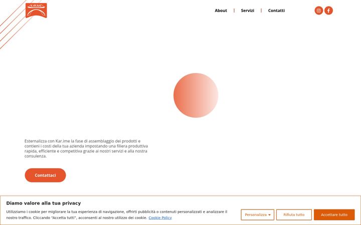 Screenshot of karime.it