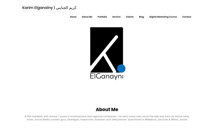 Screenshot of karimelganayni.com