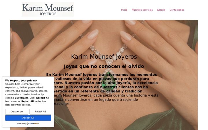 Screenshot of karimmounsef.com