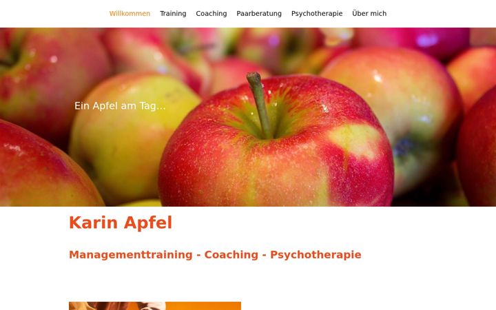 Screenshot of karin-apfel.de