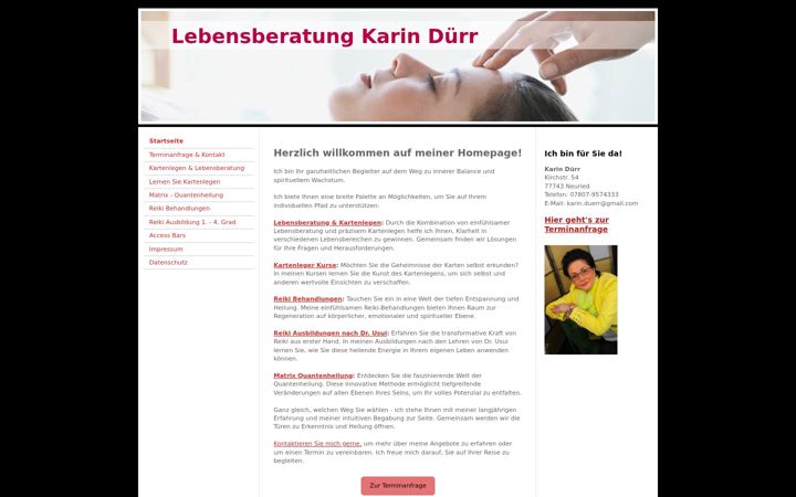 Screenshot of karin-duerr.de