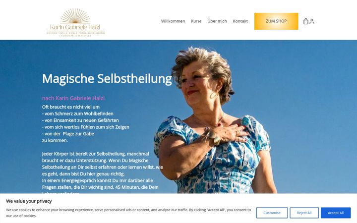 Screenshot of karin-halzl.com