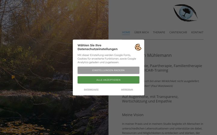 Screenshot of karin-muehlemann.ch