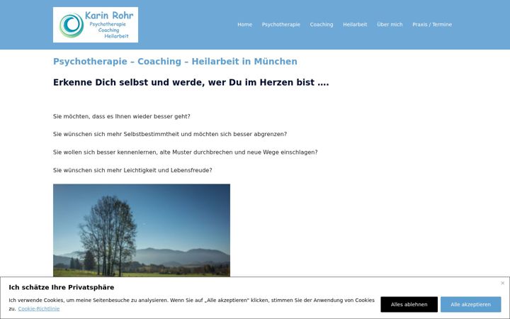 Screenshot of karin-rohr-praxis.de