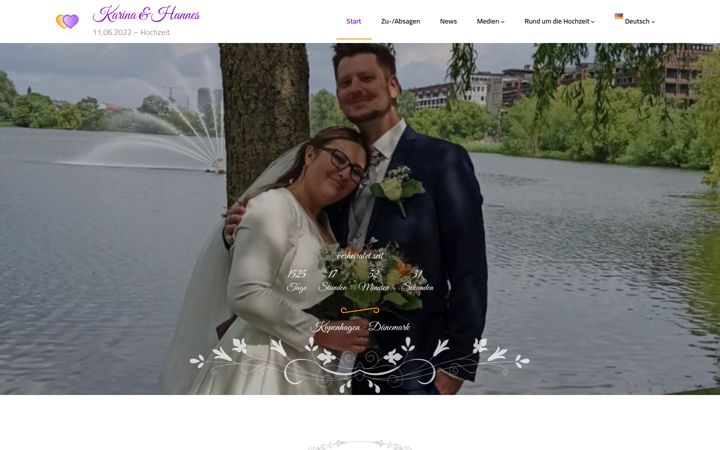 Screenshot of karina-hannes.de