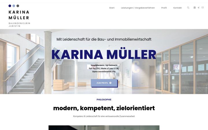 Screenshot of karina-mueller.com