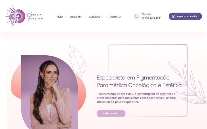 Screenshot of karinafrancco.com.br