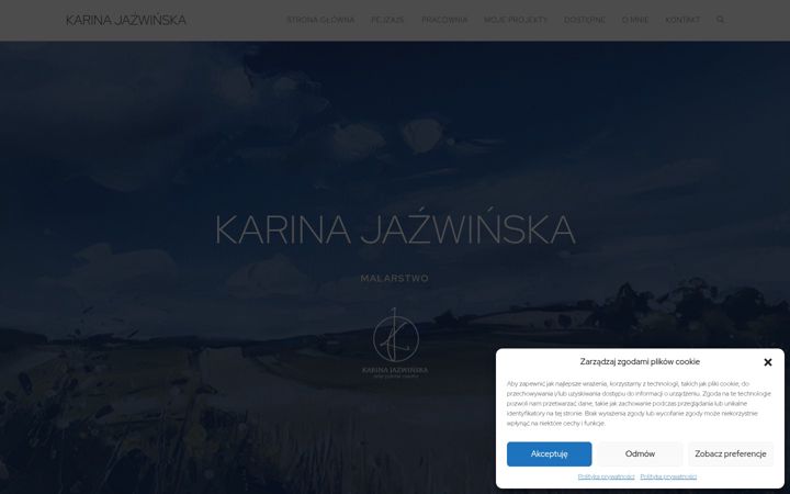 Screenshot of karinajazwinska.pl