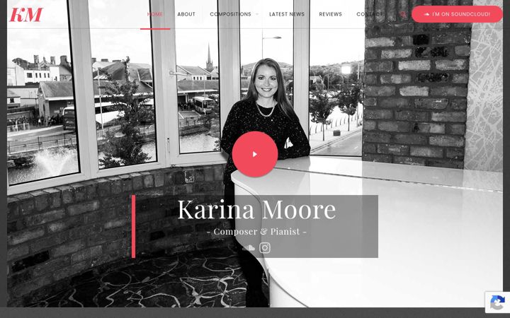 Screenshot of karinamooremusic.com