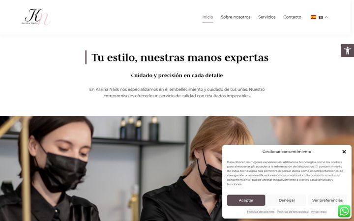 Screenshot of karinanails.es