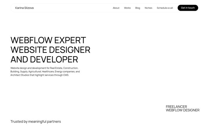 Screenshot of karinaslizova.com