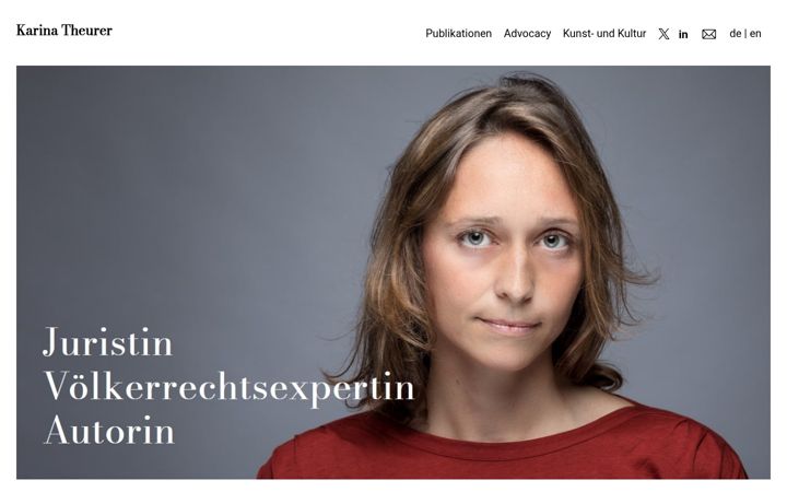 Screenshot of karinatheurer.de