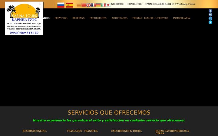 Screenshot of karinatours.com
