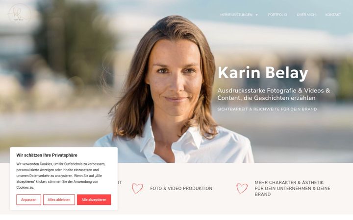 Screenshot of karinbelay.at