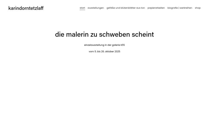 Screenshot of karindorntetzlaff.de