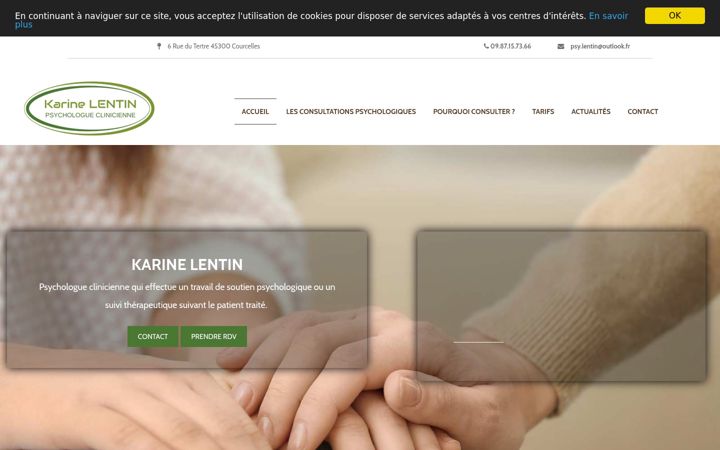 Screenshot of karine-lentin-psy.fr