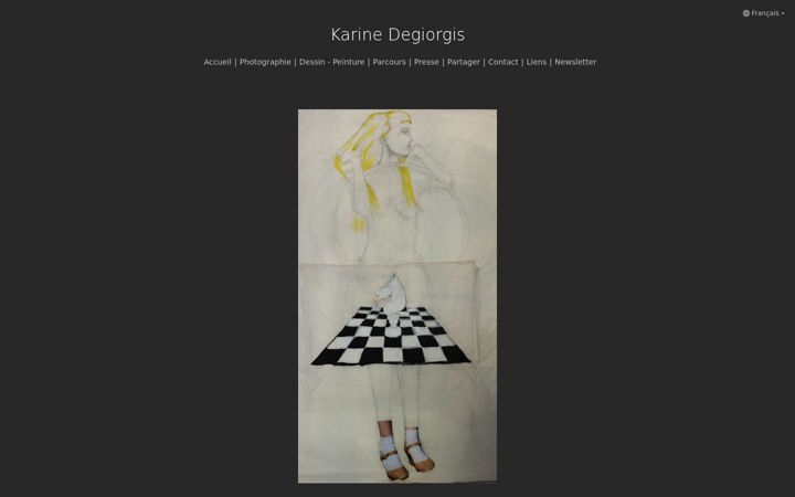 Screenshot of karinedegiorgis.com