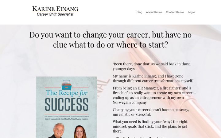 Screenshot of karineeinang.com