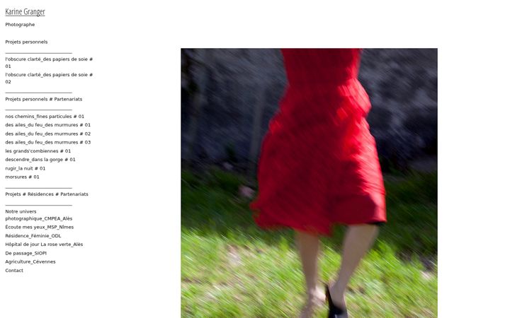 Screenshot of karinegranger.fr