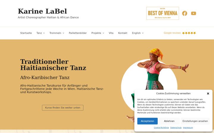 Screenshot of karinelabel.com