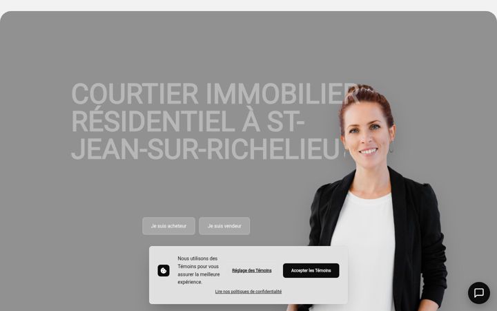 Screenshot of karinelabrecque.com