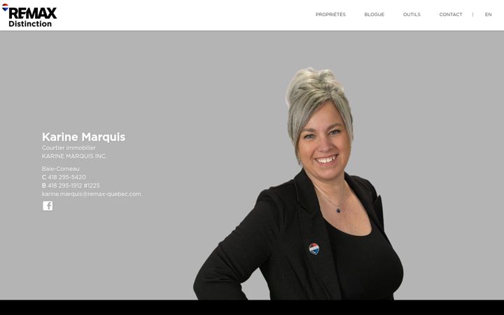 Screenshot of karinemarquisvendu.com