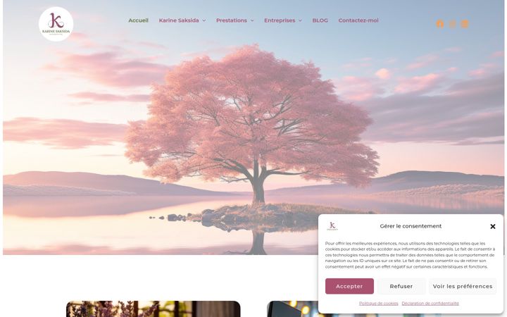 Screenshot of karinesaksida.fr