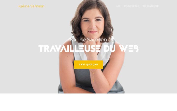 Screenshot of karinesamson.com