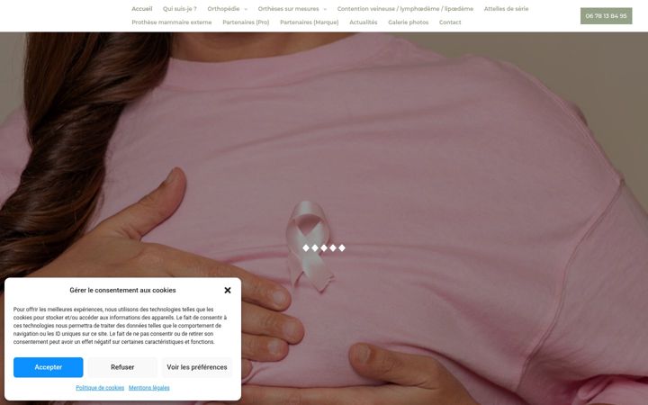 Screenshot of karineseve-orthopediste.fr
