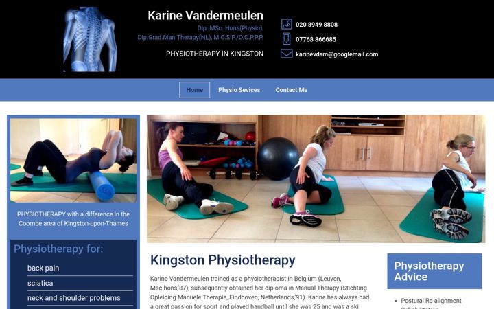 Screenshot of karinevandermeulen.com