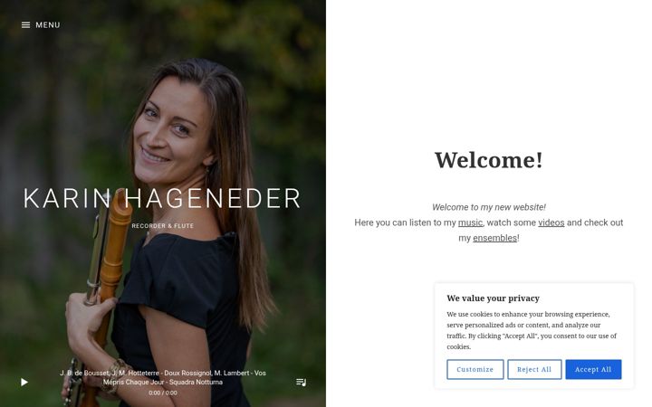 Screenshot of karinhageneder.com
