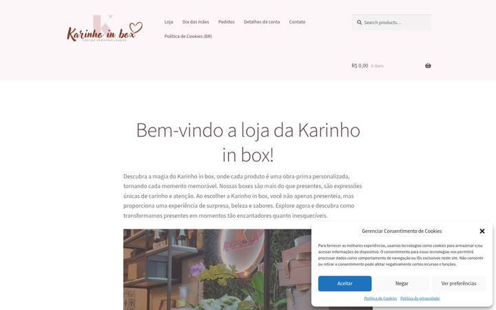 Screenshot of karinhoinbox.com.br