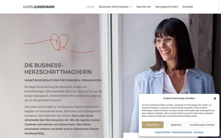 Screenshot of karinjungmann.com