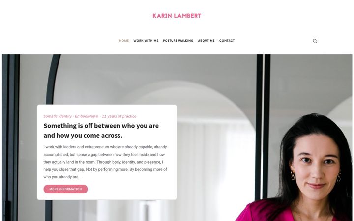 Screenshot of karinlambert.com