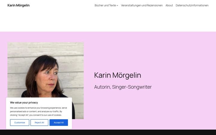 Screenshot of karinmoergelin.de