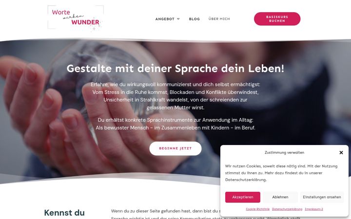 Screenshot of karinschrag.com