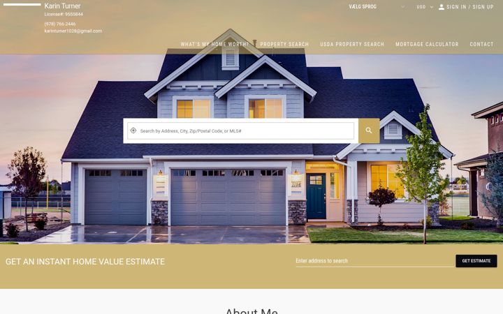 Screenshot of karinturner.net
