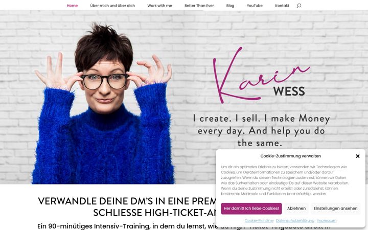 Screenshot of karinwess.com
