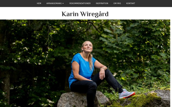Screenshot of karinwiregard.se