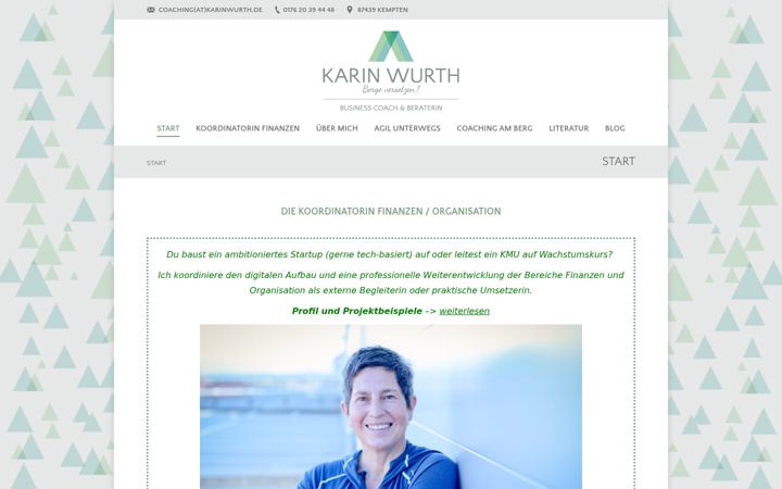 Screenshot of karinwurth.de