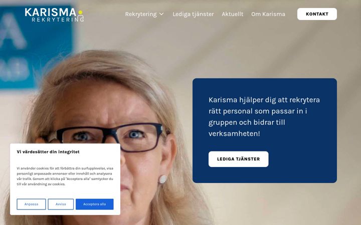 Screenshot of karisma.se