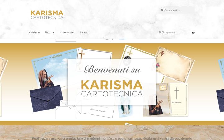 Screenshot of karismacartotecnica.it