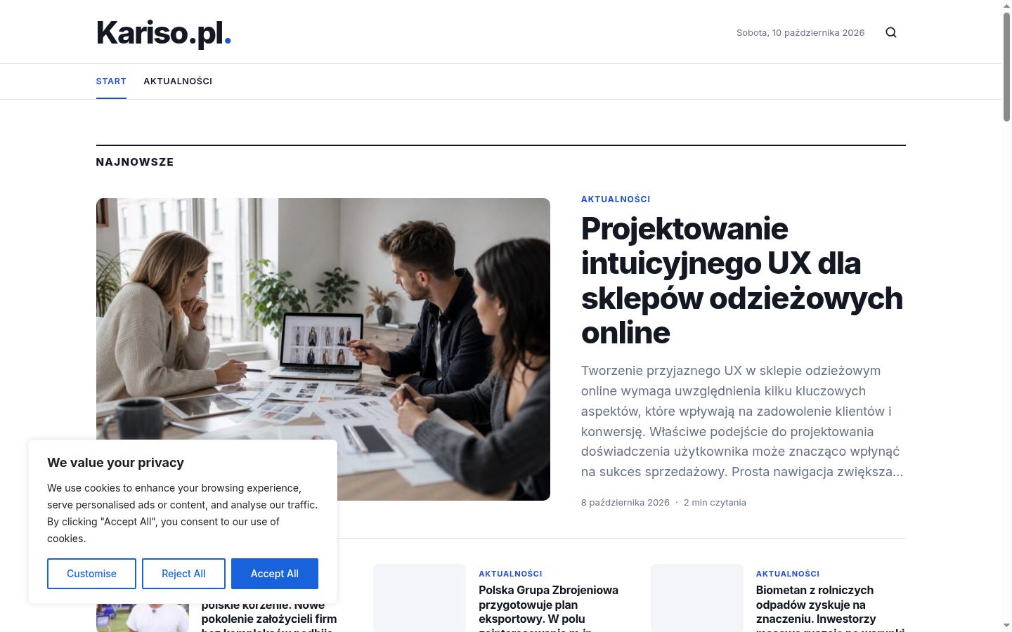 Screenshot tal-banner tal-kunsens muri qabel kwalunkwe interazzjoni