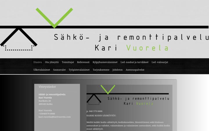 Screenshot of karivuorela.com